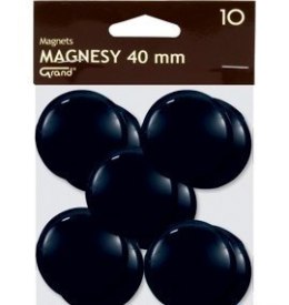 Magnes 40mm GRAND, czarny, 10 szt 130-1701