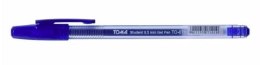 Długopis żelowy STUDENT, końcówka fine 0,7mm, niebieski TO-071 Toma