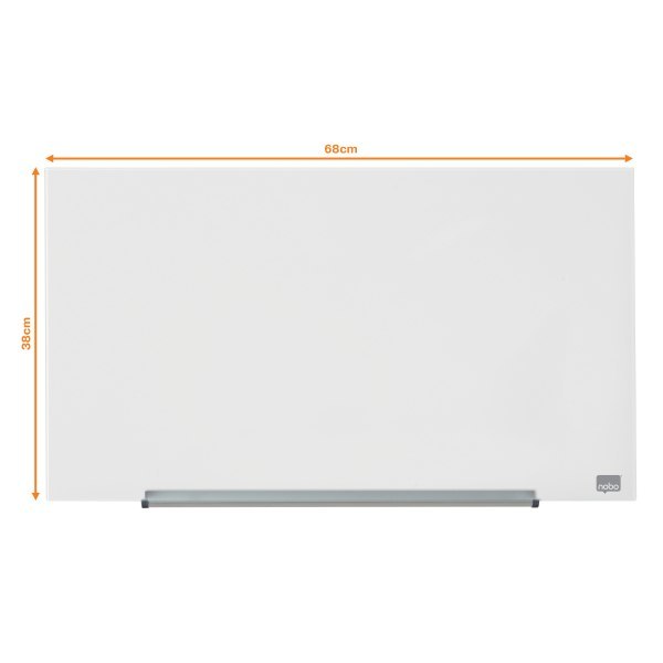 Szklana tablica Nobo Impression Pro 680x380mm, lśniąca biel