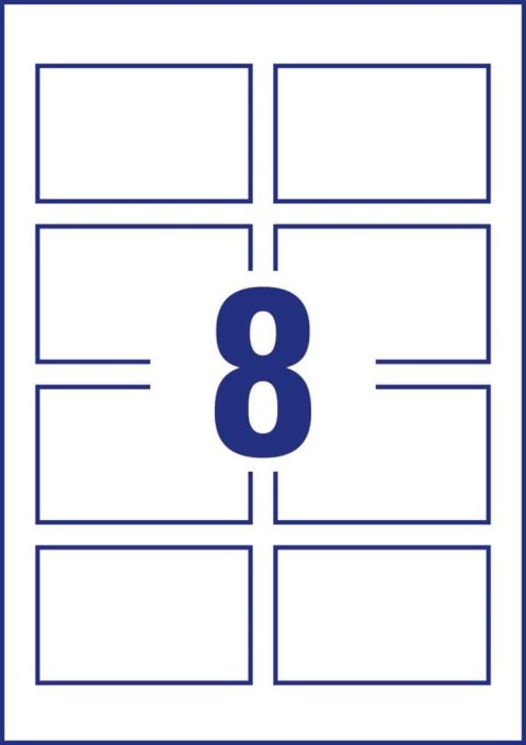 Wizytówki Quick&Clean C32015-10 85 x 54 10ark. 260 g, matowe, białe, Avery Zweckform