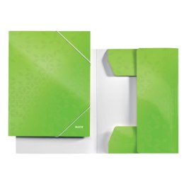 Teczka kartonowa z gumką LEITZ jas.zielona WOW 39820054