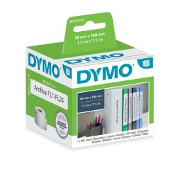Etykiety DYMO na segregatory, 190 x 38 mm małe (białe) S0722470