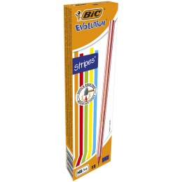 Ołówek bez gumki BIC Evolution Stripes 646 HB , 918487