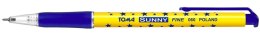 Długopis w gwiazdki AUTOMAT SUNNY z końcówką 0,7mm, niebieski TO-060 Toma
