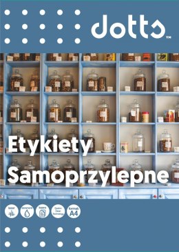 Etykieta samoprzylepna DOTTS A4 (100ark) 105x57mm (10 etyk/arkuszu)