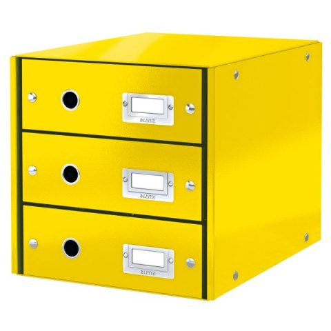 Pojemnik z 3 szufladami Leitz C&S, żółty 60480016