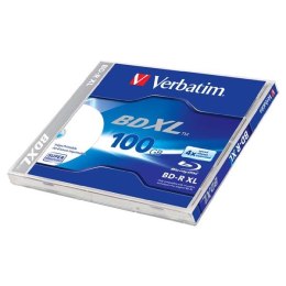 Płyta BD-R XL VERBATIM Blu-ray 100GB nadruk 43789 Jewel Case speed 4x