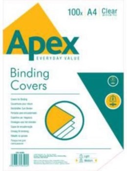 APEX okładki do bindowania PVC (przezroczyste) A4 op. 100szt. 6500501 FELLOWES