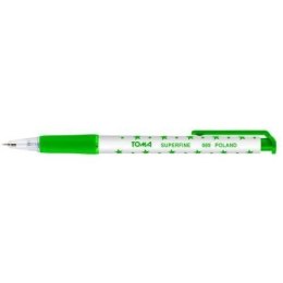 Długopis AUTOMAT SUPERFINE z supercienką końcówką, 0,5mm zielony TO-069 Toma