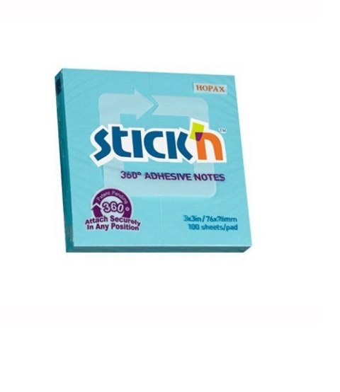 Bloczek STICK"N 76x76mm 360stopni niebieski 21553