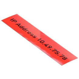 Kaseta z samoprzylepną, plastikową taśmą do drukowania etykiet Leitz Icon, szer. 12 mm, czerwona 70150025