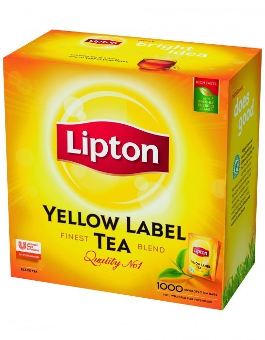 Herbata LIPTON Yellow Label 1000 saszetek (10 tacek x 100saszetek)