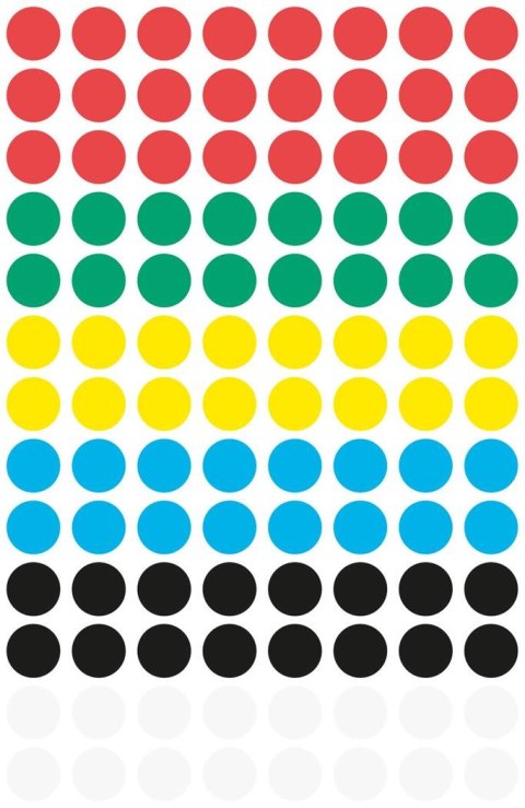 Kółka do zaznaczania mix kolorów 3090 Q8 4 ark Avery Zweckform