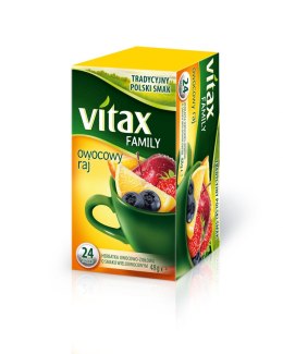 Herbata VITAX FAMILY Owocowy Raj (24 saszetek) 48g bez zawieszki