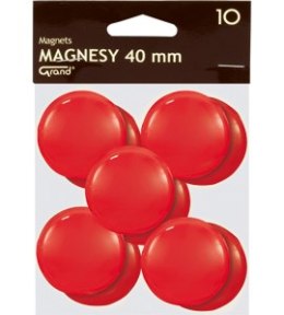 Magnesy 40mm GRAND czerwone (10)^ 130-1701
