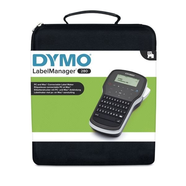 Przenośna drukarka etykiet DYMO LabelManager 280 zestaw walizkowy, klawiatura QWERTY 2091152