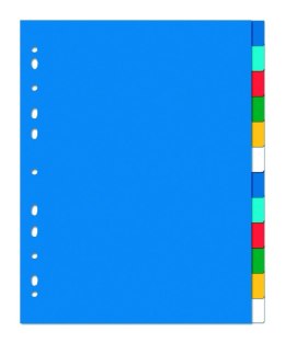 Przekładki OXFORD z kolorowego PP, A4 MAXI, 12 kart 100205086