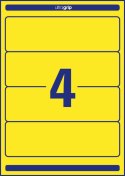 Etykiety na segregatory L4769-20 61 x 192 20 ark żółte, Avery Zweckform