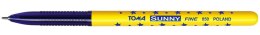 Długopis w gwiazdki SUNNY z końcówką 0,7mm, niebieski TO-050 Toma