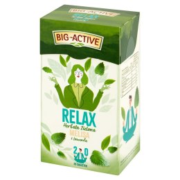 Herbata BIG-ACTIVE MELISA-LAWENDA zielona 20t