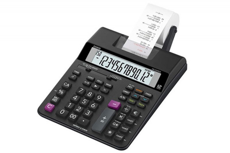 Kalkulator z wbudowaną drukarką, czarny CASIO HR-200RCE