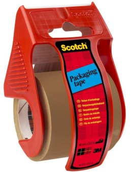 Mini dyspenser do taśm SCOTCH_ (C.5020.D), w zestawie taśma pakową, 48mmx20,3m, czerwony