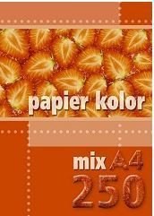 Papier ksero A4 80g mix kolorów (250 arkuszy) KRESKA