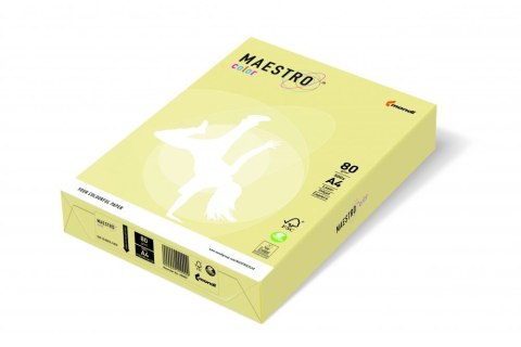 Papier ksero MAESTRO COLOR A4 80g YE23 żółty
