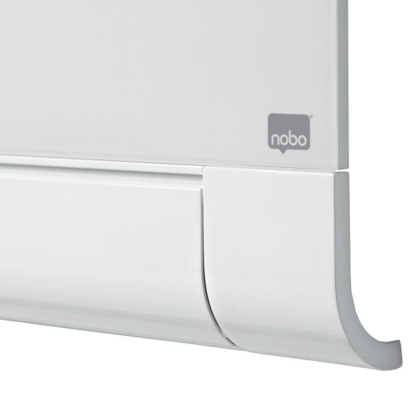 Szklana tablica Nobo Impression Pro z zaokrąglonymi rogami 1000x560mm, lśniąca biel