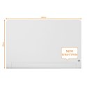Szklana tablica Nobo Impression Pro z zaokrąglonymi rogami 1000x560mm, lśniąca biel