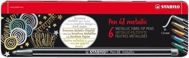 Flamastry STABILO Pen 68 etui kartonowe 24 szt 6824-7