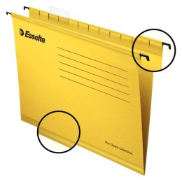 Teczki zawieszane Esselte Classic A4, żółty, 25 szt. PENDAFLEX 90314