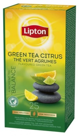 Herbata LIPTON Green Tea Citrus (25 saszetek)