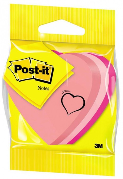 Bloczek 3M POST-IT SERCE neonowe 2007H 225k FT510076563