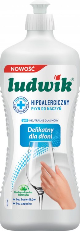 LUDWIK Płyn do mycia naczyń 900g hipoalergiczny 028300