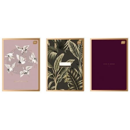 Zeszyt A4 60k kratka METALLIC SATIN GOLD INTERDRUK