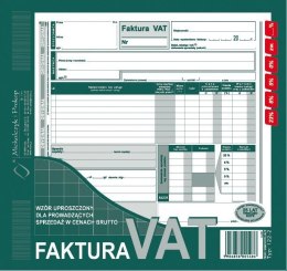 122-2E Faktura VAT brut.2/3 A4 (uproszcz.)MICHALCZYK i PROKOP