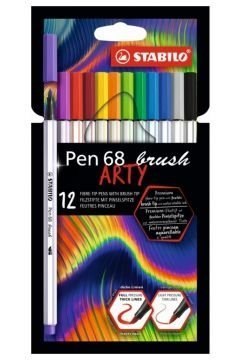 Cienkopis PEN 68 brush 12 wit ARTY 568/12-21-20