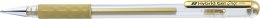 Długopis żelowy 0,8mm złoty K118-X PENTEL - HYBRID GEL GRIP