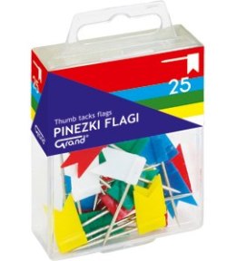 Pinezka flaga (25) mix kolor GRAND 110-1001