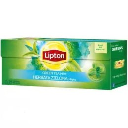 Herbata LIPTON GREEN MINT 25 torebek zielona mięta