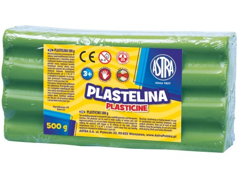 Plastelina Astra 500g zielona jasna, 303117010