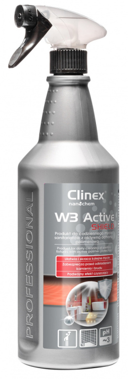 Preparat CLINEX W3 Active SHIELD 1L, do mycia sanitariatów i łazienek