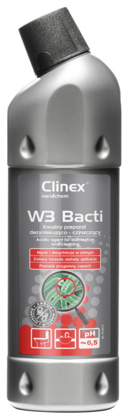 Preparat dezynfekująco-czyszczący CLINEX W3 Bacti 1L