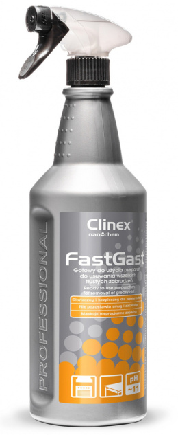 Preparat do usuwania tłustych zbrudzeń CLINEX Fast Gast 1L