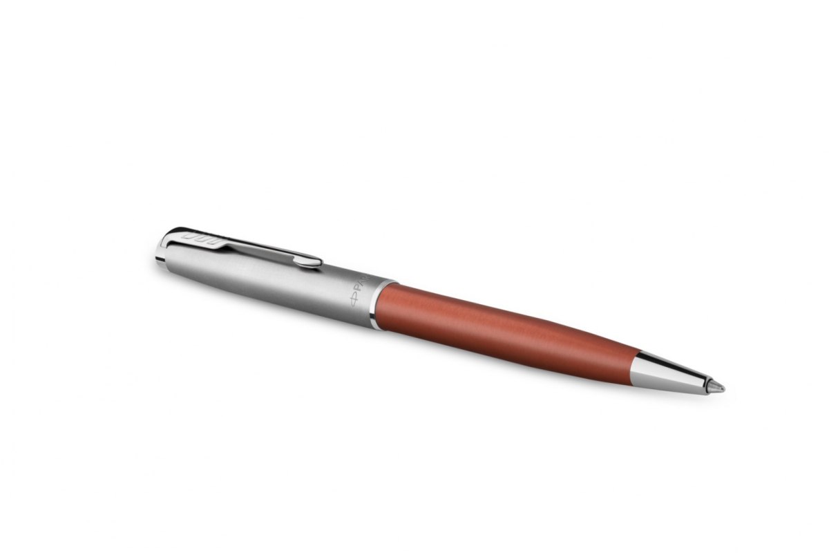 Długopis SAND BLASTED METAL ORANGE PARKER 2169361, giftbox