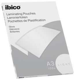 Folia do laminacji IBICO, A3, przezroczysta, 80mic., połysk, 100 szt., LIGHT 627311
