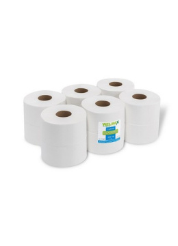 Papier toaletowy Jumbo celuloza biały Welmax 2w 100m – 12szt