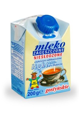 Mleko GOSTYŃ 4% zagęszczone niesłodzone LIGHT 200g