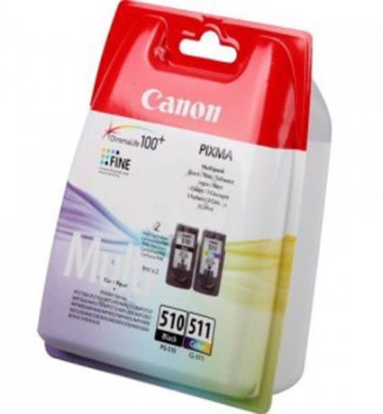 Zestaw dwóch tuszy Canon PG510/CL511 (2970B010) czarny/kolor 2x9ml